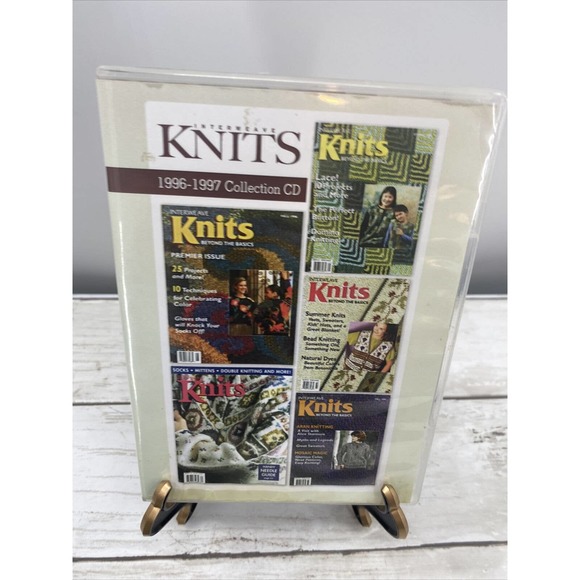 1996 -1997 INTERWEAVE KNITS MAGAZINE 5 Issues on CD Gloves Button Making Tams - Picture 7 of 10
